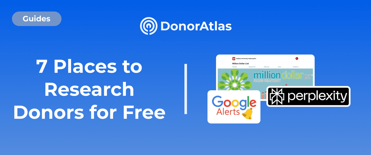 7 Places to Research Donors for Free