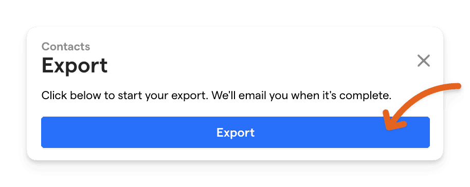 Download contacts from Givebutter