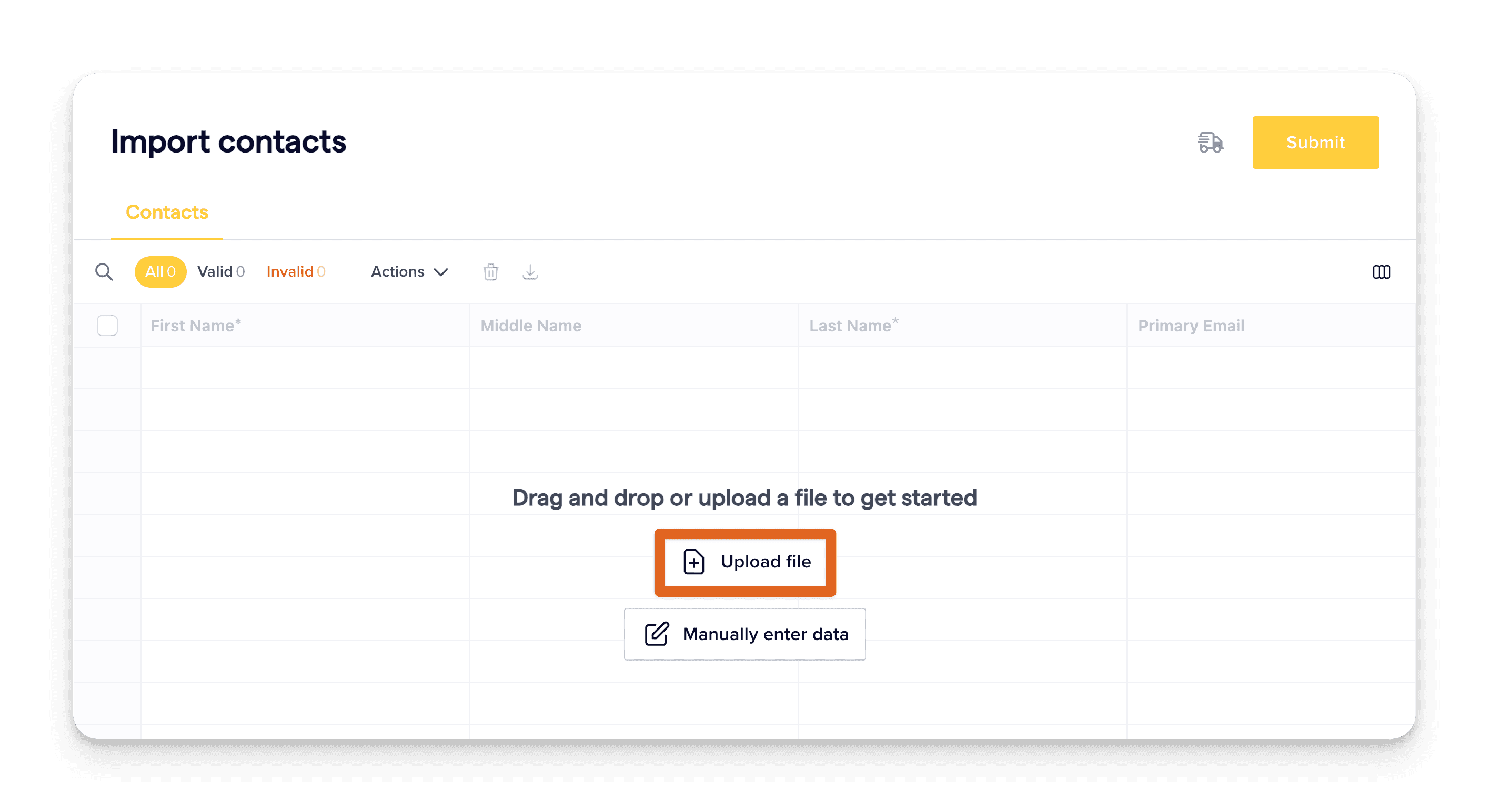 Upload enriched data to Givebutter