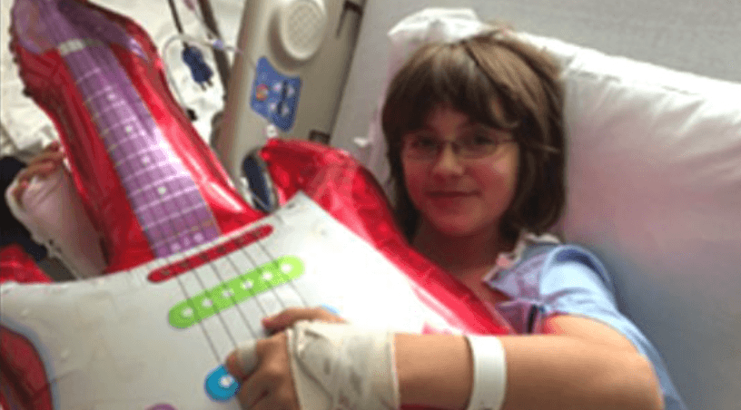 A young Will as a patient at Riley Children's Hospital